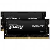 FURY Impact - DDR4 - kit - 64 GB: 2 x 32 GB - SO-DIMM 260-pin - 2666 MHz / PC4-21300 - unbuffered