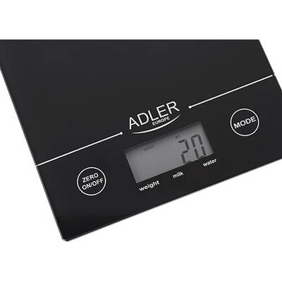 Adler AD 3138 b Mechanical kitchen scale Black Countertop Rectangle