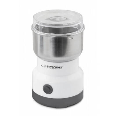 Esperanza EKC007W coffee grinder Blade grinder Gray, Transparent, White 100 W