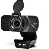 Camera Web PORT Designs 900078 webcam 2 MP 1920 x 1080 pixels Black