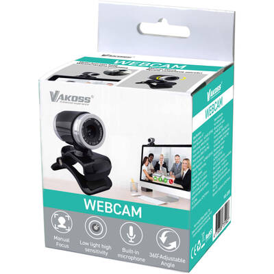 Camera Web Vakoss WS-3355 VGA webcam with microphone