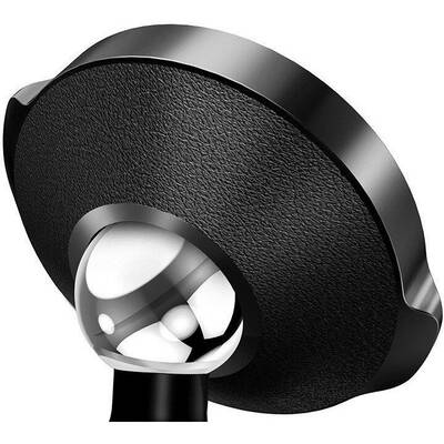 Baseus Magnetic dashboard holder - black, leather