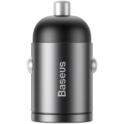 Baseus Mini car charger Tiny Star USB-C, QC 4.0+, PD, 30W (gray)