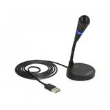 Microfon DELOCK USB cu bază și buton Touch-Mute