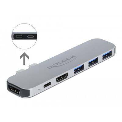 Docking Station DELOCK MacBook Dual HDMI 4K / PD / Hub