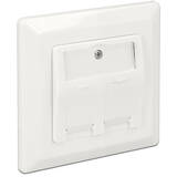 Adaptor DELOCK 86202, Keystone Wall Outlet surface mount outlet