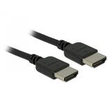 DELOCK 85121 High Speed HDMI with Ethernet - HDMI with Ethernet cable - 50 cm