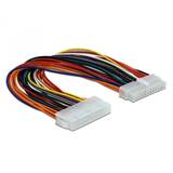 DELOCK 82989, power extension cable - 24 pin ATX to 24 pin ATX - 22 cm