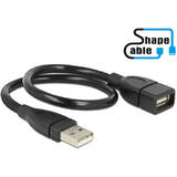 83498, ShapeCable - USB extension cable - USB to USB - 35 cm