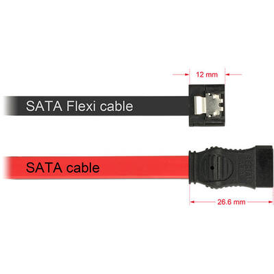 Cablu DELOCK 83839, FLEXI - SATA  - 20 cm