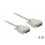 DELOCK 84289, serial extension cable - DB-9 to DB-9 - 3 m