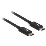 DELOCK 84845, Thunderbolt cable - USB-C to USB-C - 1 m