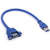85112, Panel-mount - USB cable - USB Type A to USB Type A - 1 m
