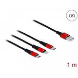 DELOCK 85892, 3 in 1 charge-only cable - 1 m