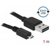 DELOCK 83367, EASY-USB - USB cable - Micro-USB Type B to USB - 1 m