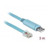DELOCK 63289, serial cable - 3 m - blue