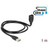DELOCK 83500, ShapeCable - USB extension cable - USB to USB - 1 m