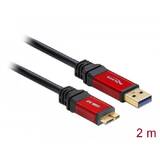 DELOCK 82761, Premium - USB cable - USB Type A to Micro-USB Type B - 2 m