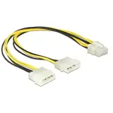 DELOCK 85453, power cable - 8 pin EPS12V to 4 pin internal power - 30 cm