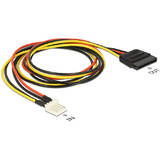 Cablu DELOCK 83877, power  - 4 pin mini-power connector to SATA power - 24 cm