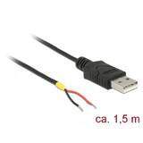 DELOCK 85664, USB cable - USB to bare wire - 1.5 m
