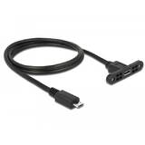 DELOCK 85245, USB extension cable - Micro-USB Type B to Micro-USB Type B - 25 cm