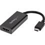 Adaptor StarTech CDP2HD4K60H, USB 3.1 Type C to HDMI Adapter with HDR - 4K 60Hz - TB3 Compatible - Windows & Mac Compatible Black USB C to HDMI Monitor Converter (CDP2HD4K60H) - external video adapter - MegaChips MCDP2900 - black