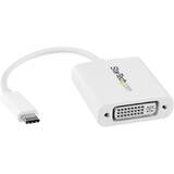 CDP2DVIW, USB C to DVI Adapter - White - 1920x1200 - USB Type C Video Converter for Your DVI D Display / Monitor / Projector (CDP2DVIW) - external video adapter - white
