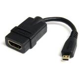 HDADFM5IN, 5in High Speed HDMI Adapter Cable - HDMI to HDMI Micro - F/M - 5 inch Micro HDMI Adapter - HDMI Female to Micro HDMI Male (HDADFM5IN) - HDMI adapter - 1.2 cm