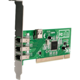 PCI1394MP, 4 port PCI 1394a FireWire Adapter Card - 3 External 1 Internal FireWire PCI Card for Laptops (PCI1394MP) - FireWire adapter - 3 ports