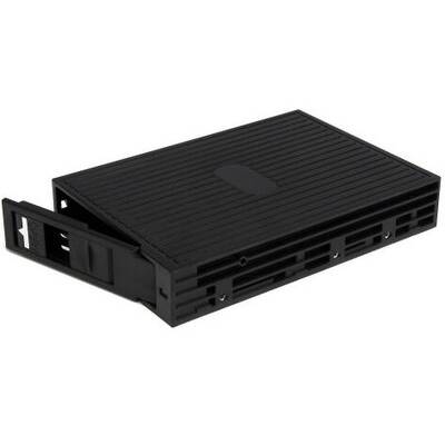 StarTech 2.5in SATA/SAS SSD/HDD to 3.5in SATA Hard Drive Converter - Storage bay adapter - 3.5" to 2.5" - black - 25SATSAS35 - storage bay adapter