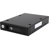 Mobile Rack Backplane for 2.5" SATA/SAS Drive - Supports 5mm-15 mm SSDs/HDDs - Hot Swap Vented Metal Enclosure (SATSASBP125) - storage drive cage