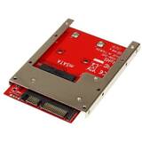 StarTech mSATA SSD to 2.5in SATA Adapter Converter - mSATA to SATA Adapter for 2.5in bay with Open Frame Bracket and 7mm Drive Height (SAT32MSAT257) - storage controller - SATA 6Gb/s - SATA 6Gb/s