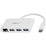 3 Port USB C Hub w/ Gigabit Ethernet â€“ USB Type C to 3 x USB-A â€“ Multi Port USB 3.0 Hub for MacBook Pro (HB30C3A1GEA) - hub - 3 ports