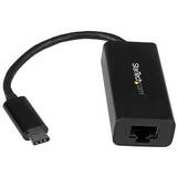 Accesoriu Retea StarTech USB C to Gigabit Ethernet Adapter - Black - USB 3.1 to RJ45 LAN Network Adapter - USB Type C to Ethernet (US1GC30B) - network adapter - USB-C - Gigabit Ethernet