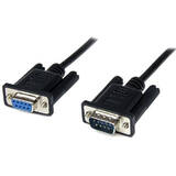 SCNM9FM2MBK,  2m Black DB9 RS232 Serial Null Modem Cable F/M - DB9 Male to Female - 9 pin Null Modem Cable - 1x DB9 (M), 1x DB9 (F), Black - null modem cable - 2 m