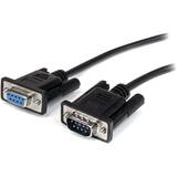 StarTech  3m Black Straight Through DB9 RS232 Serial Cable - DB9 RS232 Serial Extension Cable - Male to Female Cable (MXT1003MBK) - serial extension cable - 3 m