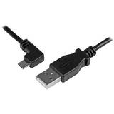  2m 6 ft Micro-USB Charge-and-Sync Cable - Left-Angle Micro-USB - M/M - USB to Micro USB Charging Cable - 24 AWG (USBAUB2MLA) - USB cable - 2 m