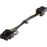 StarTech  PCI Express 6 pin to 8 pin Power Adapter Cable - Power cable - 6 pin PCIe power (F) to 8 pin PCIe power (M) - 6.1 in - yellow - PCIEX68ADAP - power cable - 15.5 cm