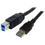 StarTech  USB3SAB3MBK, 3m Black SuperSpeed USB 3.0 Cable A to B M/M - USB cable - 3 m