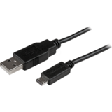USBAUB50CMBK,  0.5m Mobile Charge Sync USB to Slim Micro USB Cable M/M - USB cable - 50 cm