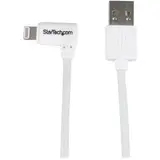 Angled Lightning to USB Cable - 2m (6ft) - White - Apple MFi Certified (USBLT2MWR) - Lightning cable - Lightning / USB - 2 m