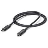 StarTech  Active 40Gbps Thunderbolt 3 Cable - 3.3ft/1m - Black - 5k 60Hz/4k 60Hz - Certified TB3 Charger Cord w/ 100W Power Delivery (TBLT3MM1MA) - Thunderbolt cable - 1 m