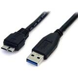 StarTech  0.5m (1.5ft) Black SuperSpeed USB 3.0 Cable A to Micro B - USB 3.0 Micro B Cable - 1x USB 3 A (M), 1x USB 3 Micro B (M) 50cm (USB3AUB50CMB) - USB cable - Micro-USB Type B to USB Type A - 50 cm