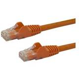 2m CAT6 Ethernet Cable - Orange Snagless Gigabit CAT 6 Wire - 100W PoE RJ45 UTP 650MHz Category 6 Network Patch Cord UL/TIA (N6PATC2MOR) - patch cable - 2 m - orange