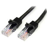 Accesoriu Retea StarTech 45PAT10MBK, 10m Black Cat5e / Cat 5 Snagless Ethernet Patch Cable 10 m - patch cable - 10 m - black