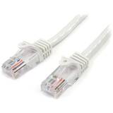 Accesoriu Retea StarTech 45PAT2MWH, 2m White Cat5e / Cat 5 Snagless Patch Cable - patch cable - 2 m - white
