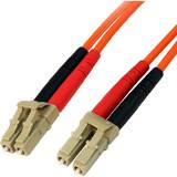 Accesoriu Retea StarTech 50FIBLCLC3, 3m Fiber Optic Cable - Multimode Duplex 50/125 - LSZH - LC/LC - OM2 - LC to LC Fiber Patch Cable - network cable - 3 m