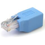 Accesoriu Retea StarTech Cisco Console Rollover Adapter for RJ45 Ethernet Cable - Network adapter cable - RJ-45 (M) to RJ-45 (F) - blue - ROLLOVER - network adapter cable - blue