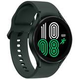 Galaxy Watch 4, 44 mm, verde inchis, curea silicon verde inchis, Wi-Fi, Bluetooth, GPS, NFC, rezistent la apa